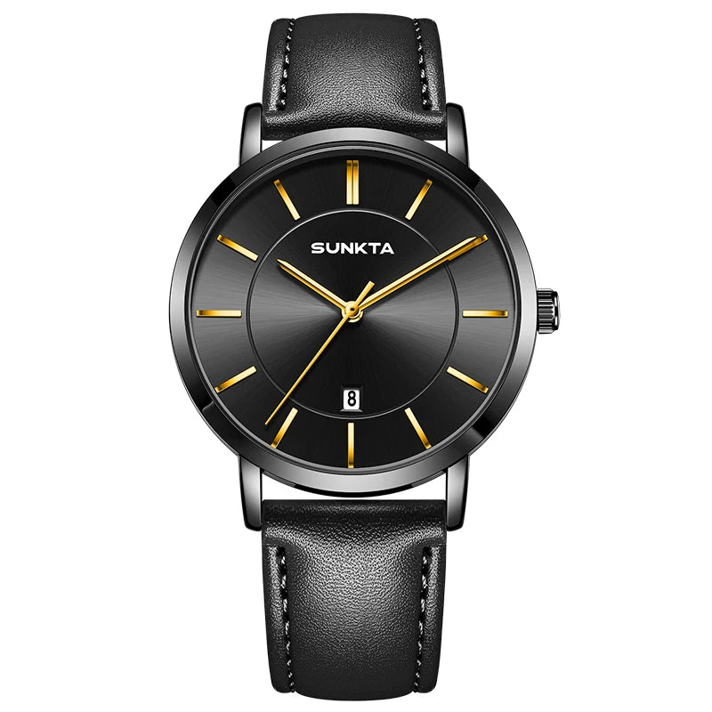 SUNKTA Quartz Business Watch – Premium Waterproof Edition